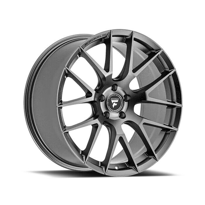 20x8.5 Fittipaldi F360G Gloss Graphite Wheels 5x115 (15mm) Set of 4