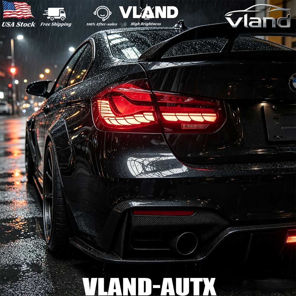 Red For 2012-2018 BMW 3 series Sedan F30 F35 M3 Sedan GTS LED TailLights Dynamic Red For 2012-2018 BMW 3 series Sedan F30 F35 M3 Sedan GTS LED TailLights Dynamic