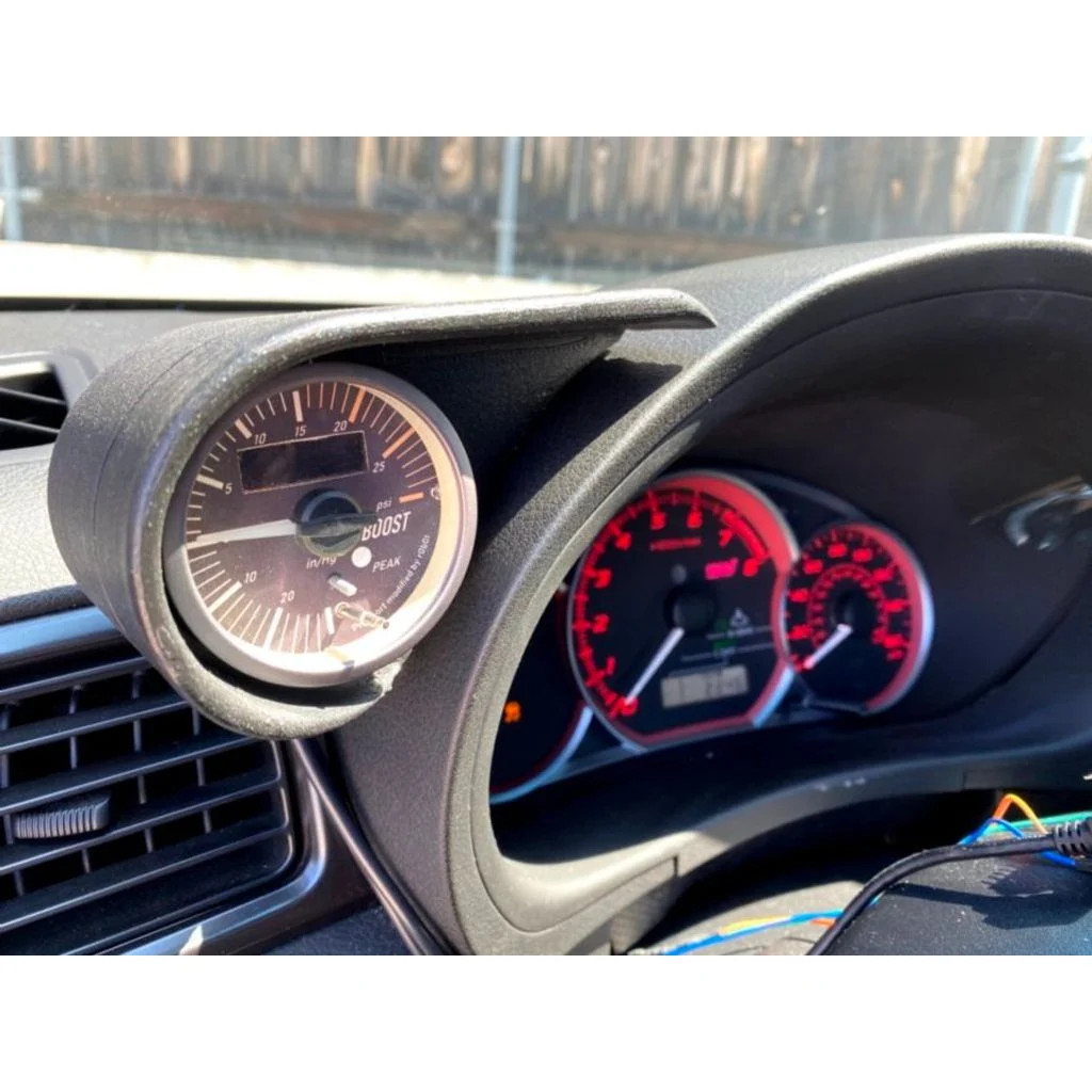 Subaru WRX STI Impreza 52mm Vent Gauge Pod 3D Printed ASA-CF 2008-2014 Direct Fi Subaru WRX STI Impreza 52mm Vent Gauge Pod 3D Printed ASA-CF 2008-2014 Direct Fi