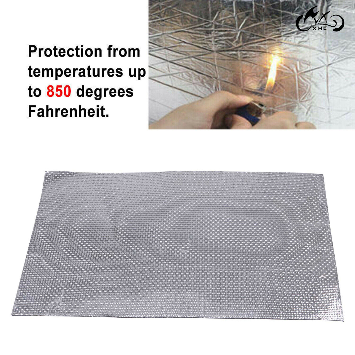 Motorcycle Race Track Fairing Exhaust Engine Heat Shield Self Adhesive Sheet USA