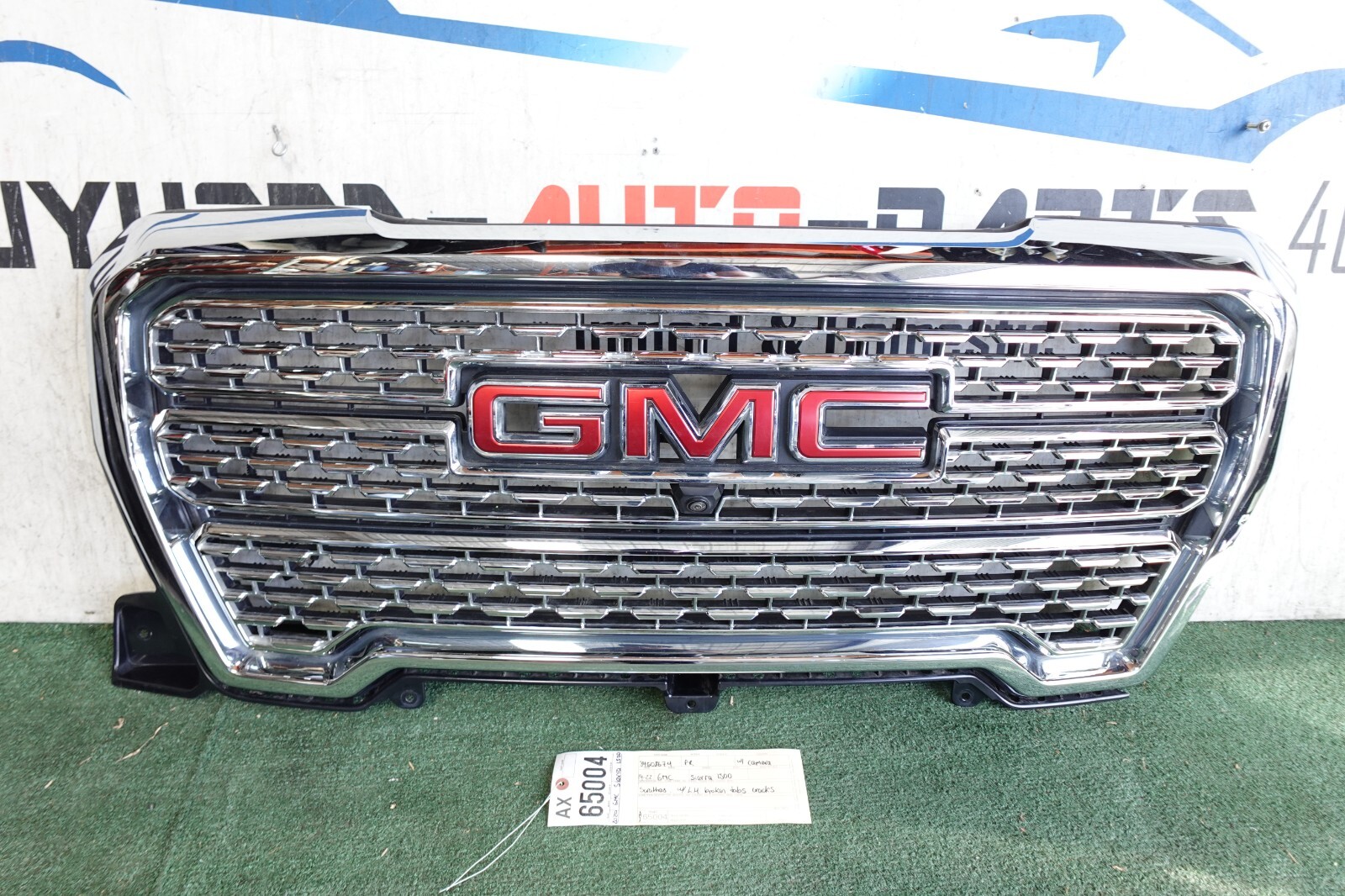 w/damages 2019 2020 2021 2022 GMC GMC SIERRA 1500 FRONT GRILLE OEM AX65004 w/damages 2019 2020 2021 2022 GMC GMC SIERRA 1500 FRONT GRILLE OEM AX65004