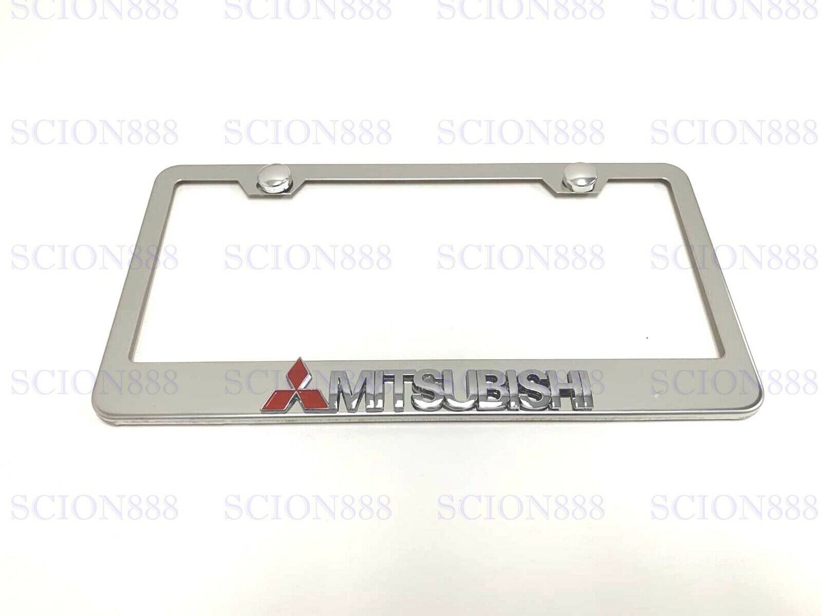 1pc 3D MITSUBISHI Emblem Badge Stainless Steel Chromed Metal License Plate Frame 1pc 3D MITSUBISHI Emblem Badge Stainless Steel Chromed Metal License Plate Frame