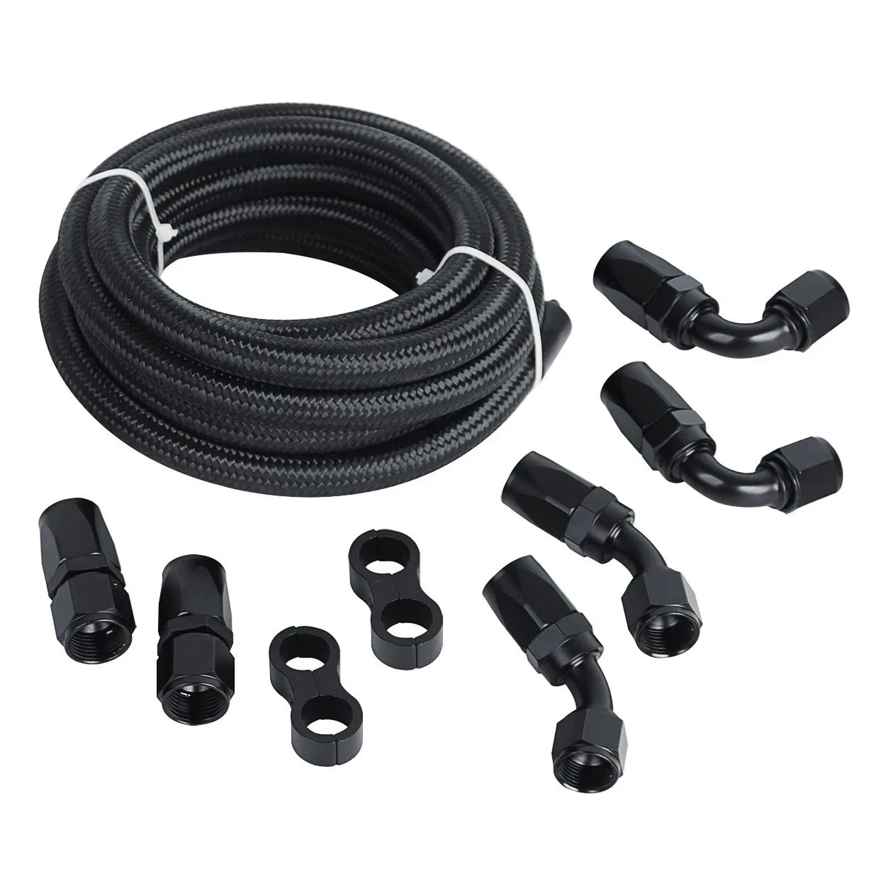 New Complete Assembled 6AN Stainless Braided CPE Fuel Hose Oil Fuel Gas Line