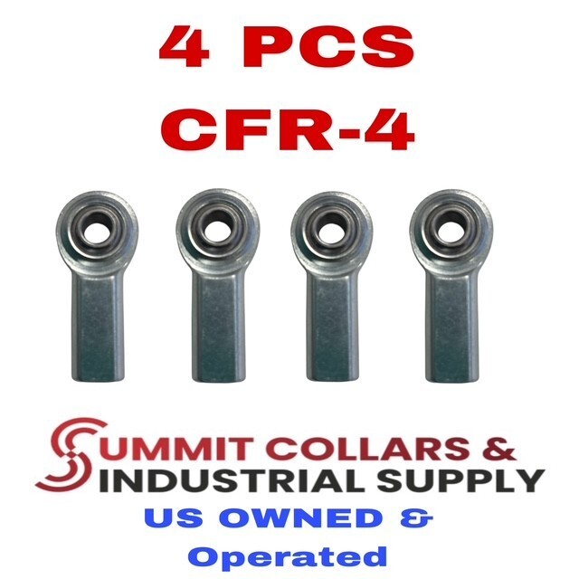 4 PCS ECON 1/4 CFR-4 HEIM JOINT - ROD ENDS - 1/4-28 FEMALE RH THREAD 4 PCS ECON 1/4 CFR-4 HEIM JOINT - ROD ENDS - 1/4-28 FEMALE RH THREAD