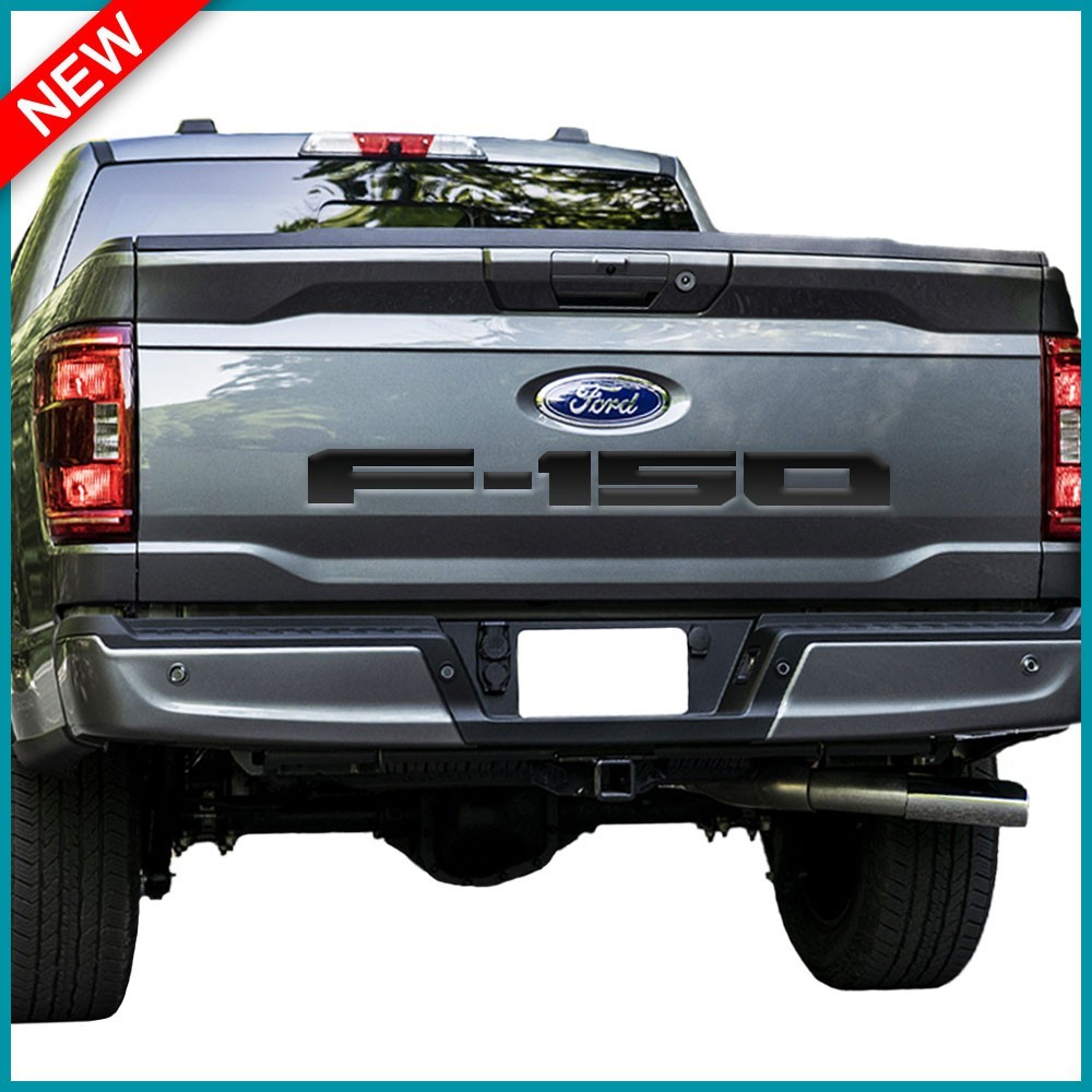 2021-2025 For Ford F-150 Tailgate Rear Black Letters Insert Decals Stickers 2021-2025 For Ford F-150 Tailgate Rear Black Letters Insert Decals Stickers
