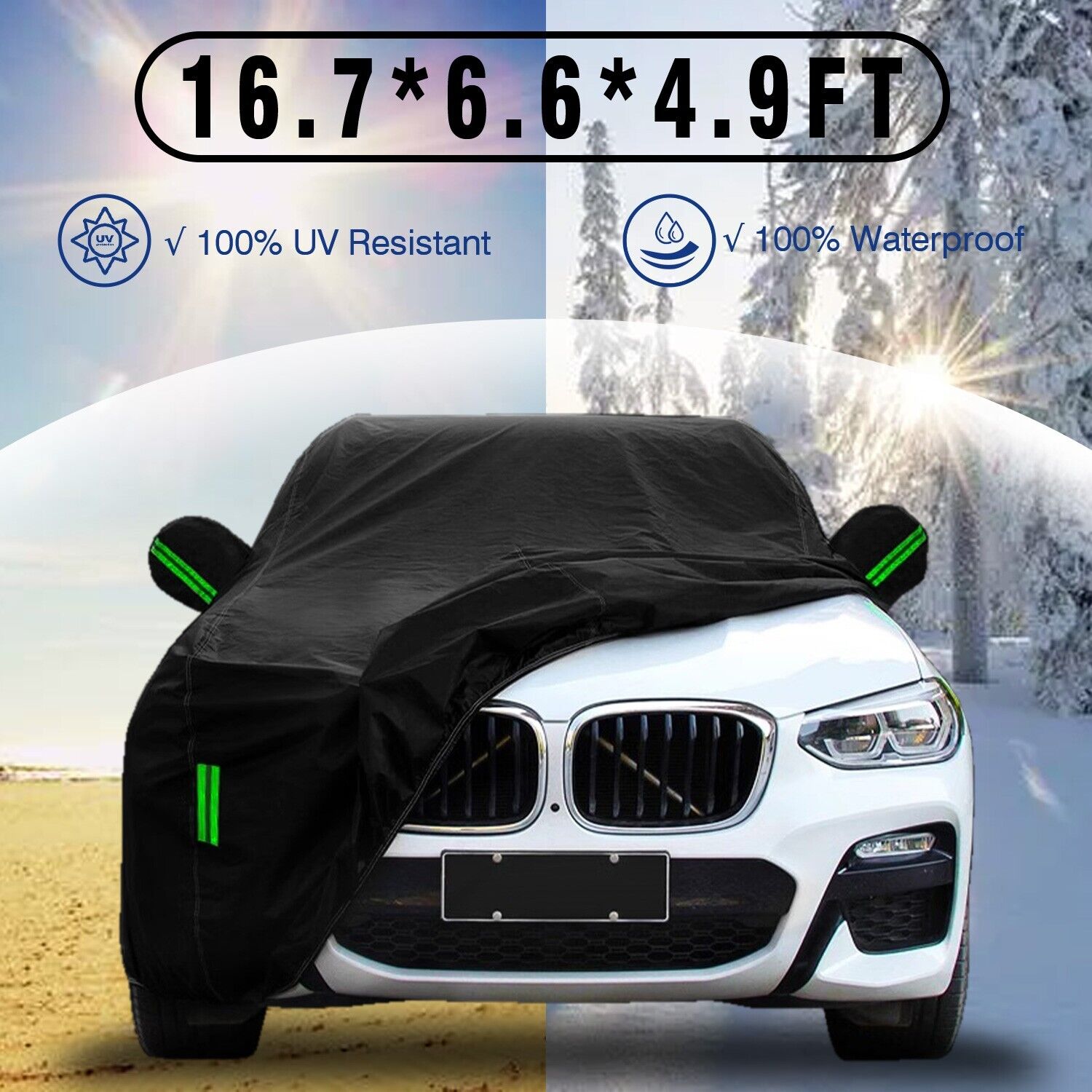 For BMW 100% Waterproof All Weather Top-Quality Custom Outdoor Full Car Cover US