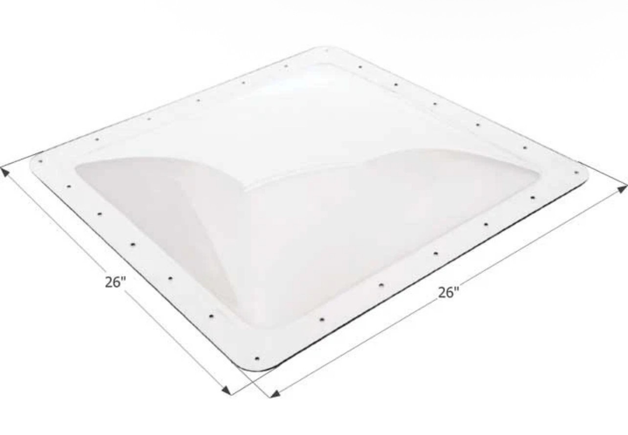 Icon Technologies 01856 RV Skylight Clear For Standard 22x22 Icon Technologies 01856 RV Skylight Clear For Standard 22x22