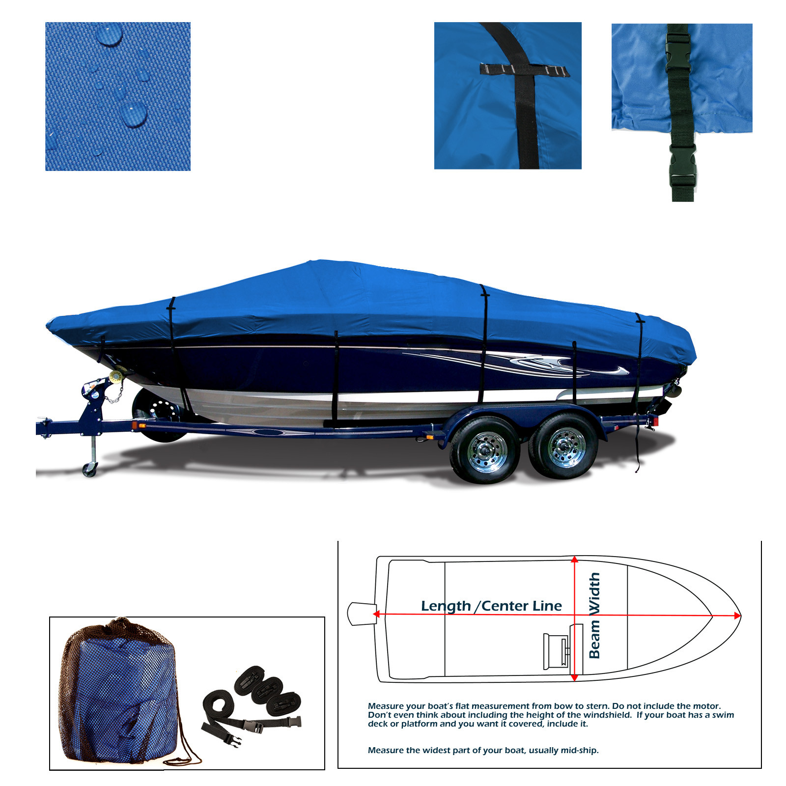 River Hawk Pro V 18 Fishing Bass Heavy Duty Trailerable Storage boat cover Tough River Hawk Pro V 18 Fishing Bass Heavy Duty Trailerable Storage boat cover Tough