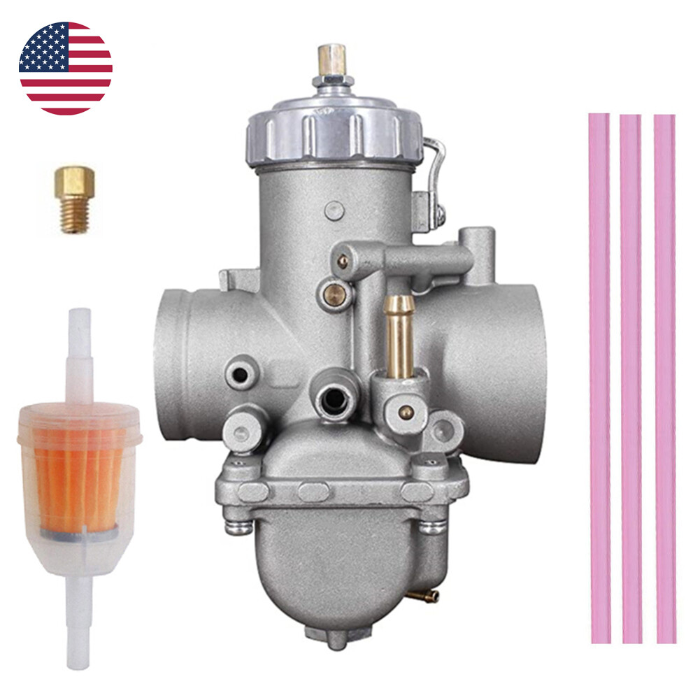2 Stroke Carburetor 3130710 For Polaris Xplorer 400L 4x4 1994-1998 w/ Fuel Line