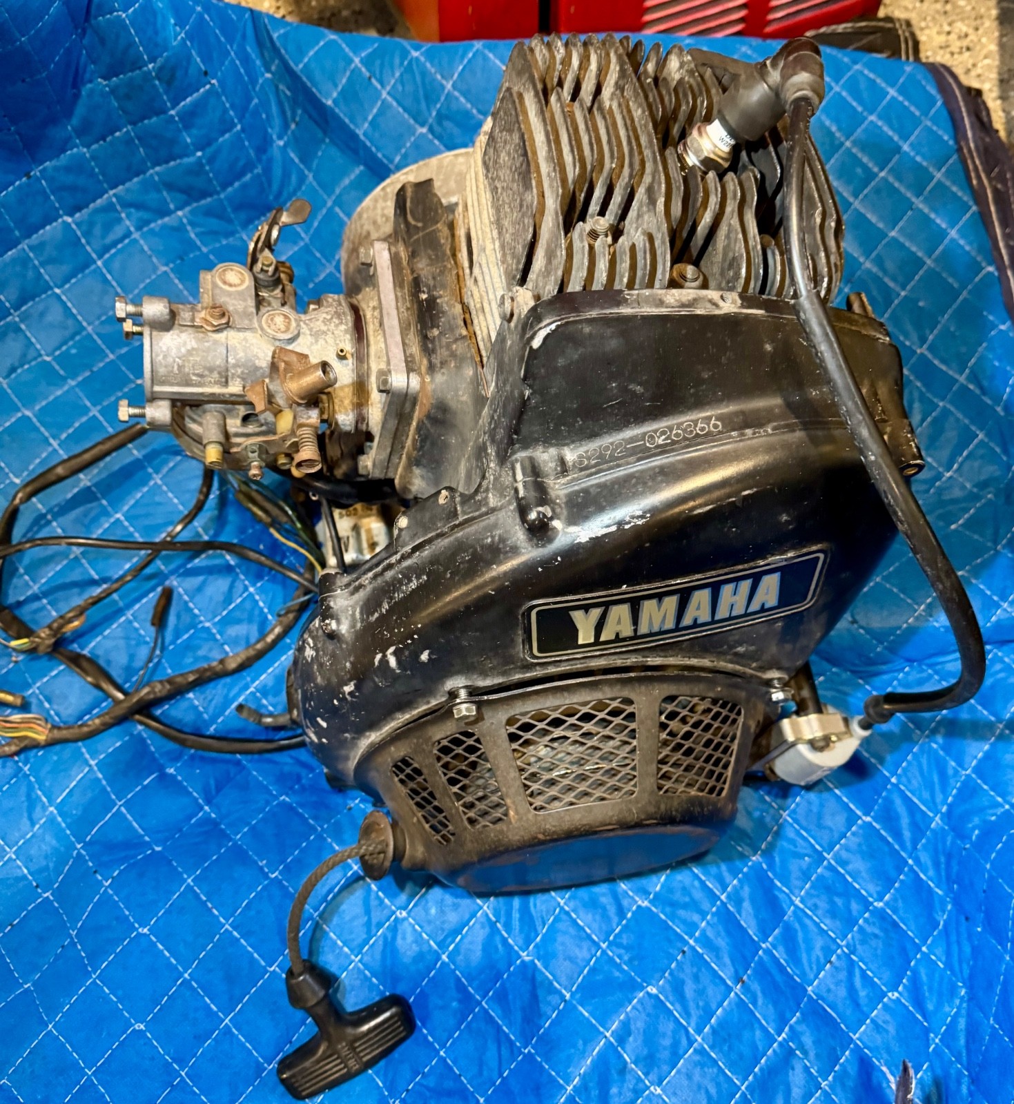 1972 Yamaha S292 Snowmobile Reed Valve Engine 1972 Yamaha S292 Snowmobile Reed Valve Engine