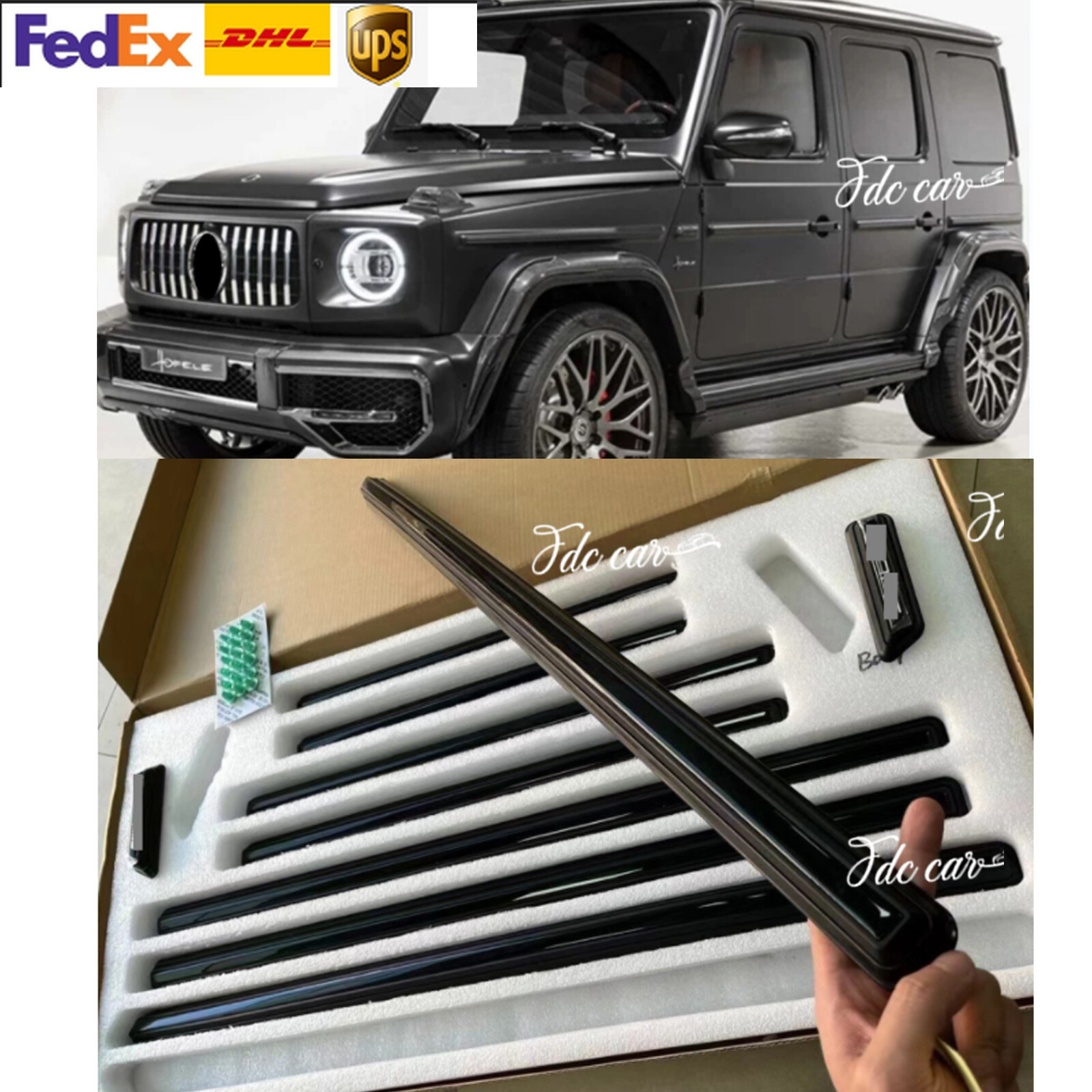 SIDE MOLDING replacement for Mercedes Benz G-class W463 G63 G500 New W464 style SIDE MOLDING replacement for Mercedes Benz G-class W463 G63 G500 New W464 style