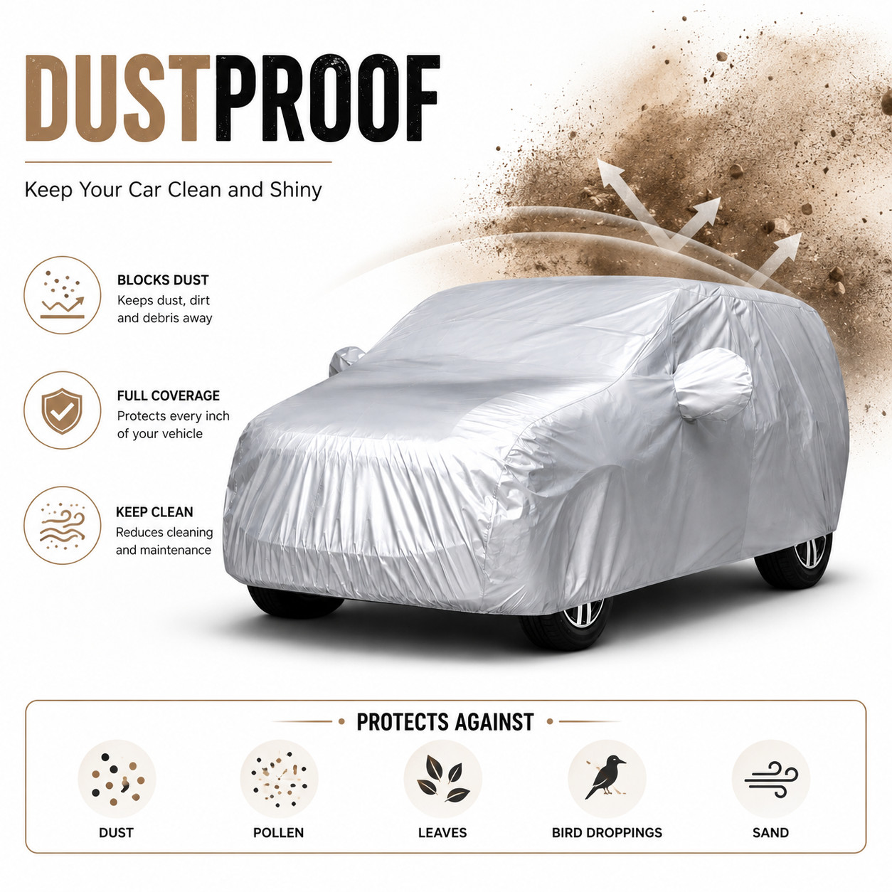 SUV Full Car Cover Waterproof Rain Dust UV For Jeep Ford BMW X3 X4 X5 2000-2022