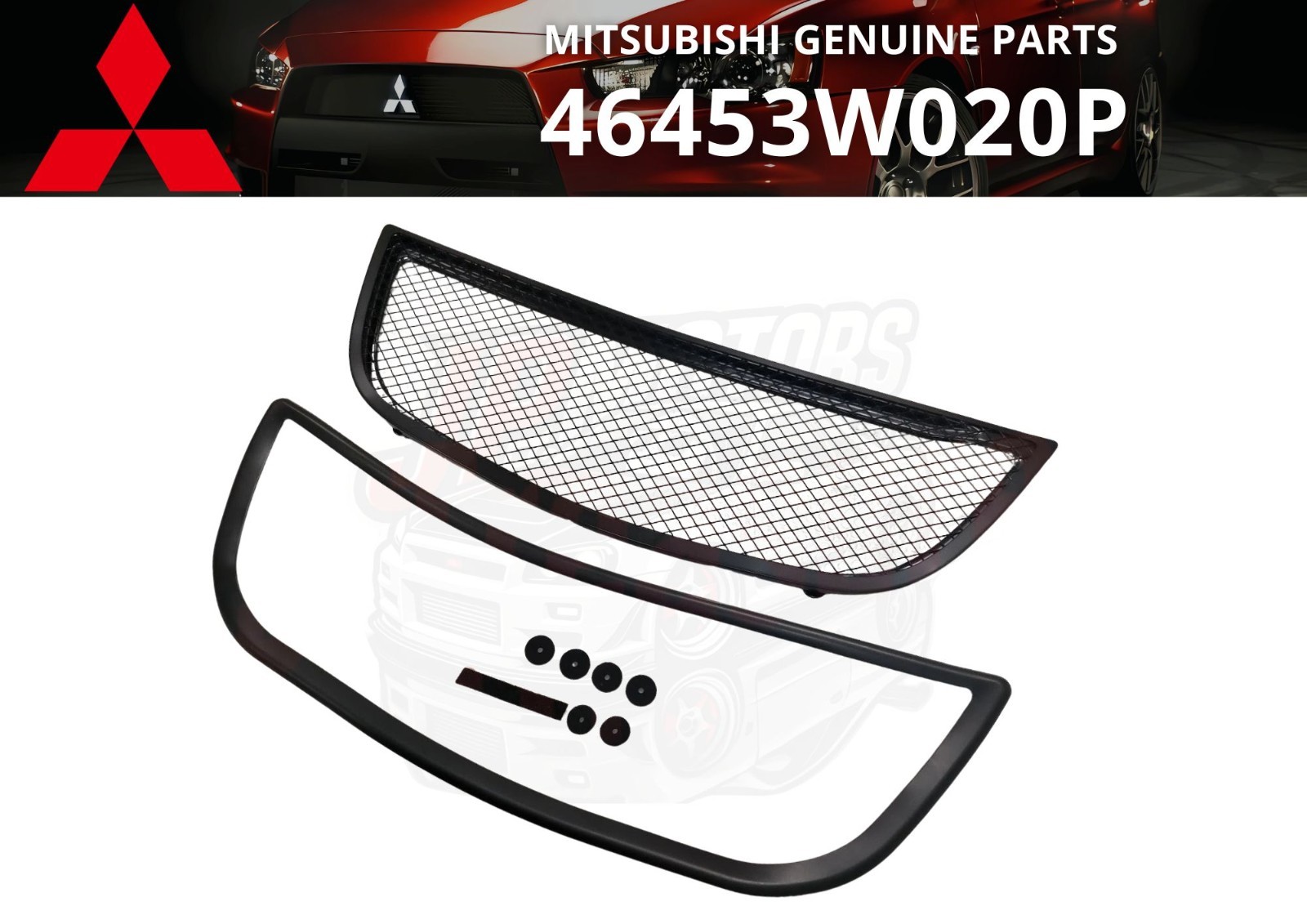 MITSUBISHI Genuine LANCER EVOLUTION EVO8 9 Engine Hood Outlet Garnish 46453W020P