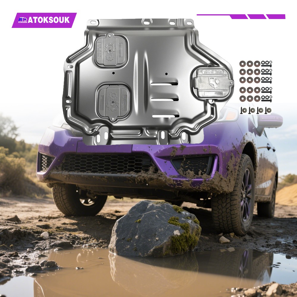 Heavy Duty Skid Plate For Honda Fit 2008-2020 Engine Splash Shield Metal