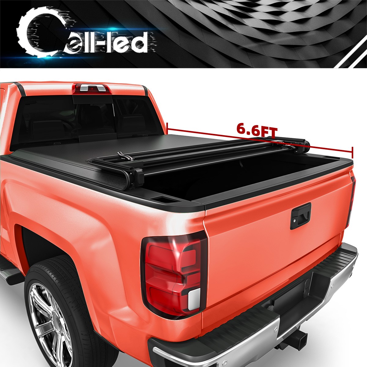 6.6ft 4-Fold Tonneau Cover for 2014-2018 Silverado Sierra 1500 15-19 2500/3500HD 6.6ft 4-Fold Tonneau Cover for 2014-2018 Silverado Sierra 1500 15-19 2500/3500HD