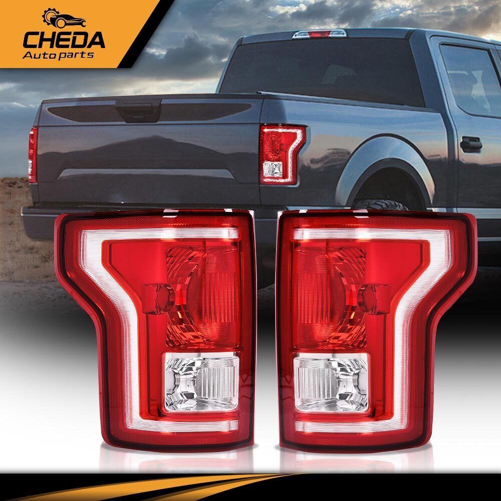 2x Fit For 2015-2017 Ford F-150 Halogen Tail Light Assembly Brake Lamps LH & RH