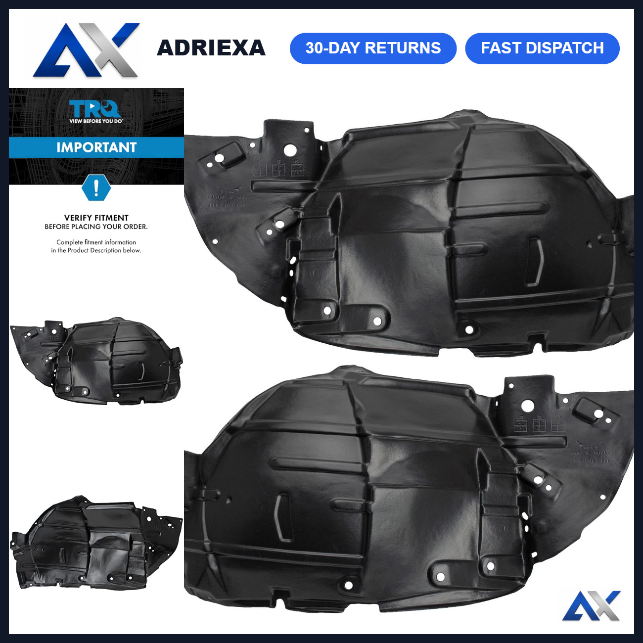 Front Inner Fender Liner Set for Enhanced Protection & Durability - Easy Install Front Inner Fender Liner Set for Enhanced Protection & Durability - Easy Install