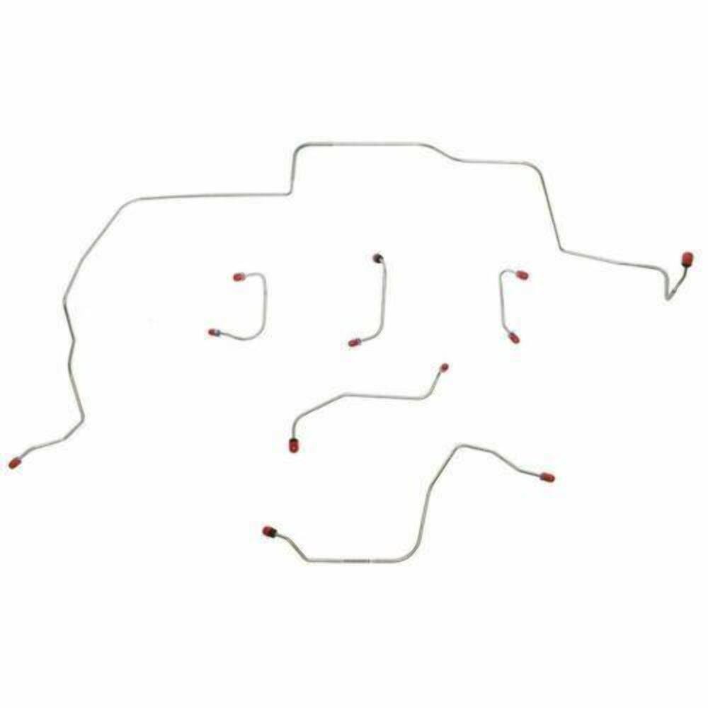 Front Brake Line Kit 1968-69 Ford Mustang Power Disc Brakes 6 Piece ZKT6803SS Front Brake Line Kit 1968-69 Ford Mustang Power Disc Brakes 6 Piece ZKT6803SS