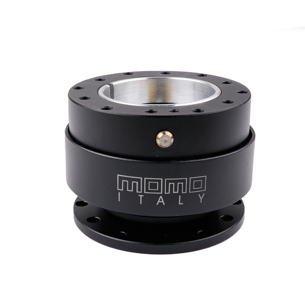 MOMO Black Car Steering Wheel Quick Release HUB Adapter Snap Off Boss Kit