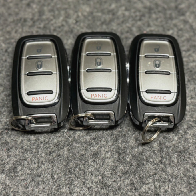 Lot of 3 OEM Chrysler Smart Key Fob Remotes with Emergency Insert Keys - Used Lot of 3 OEM Chrysler Smart Key Fob Remotes with Emergency Insert Keys - Used