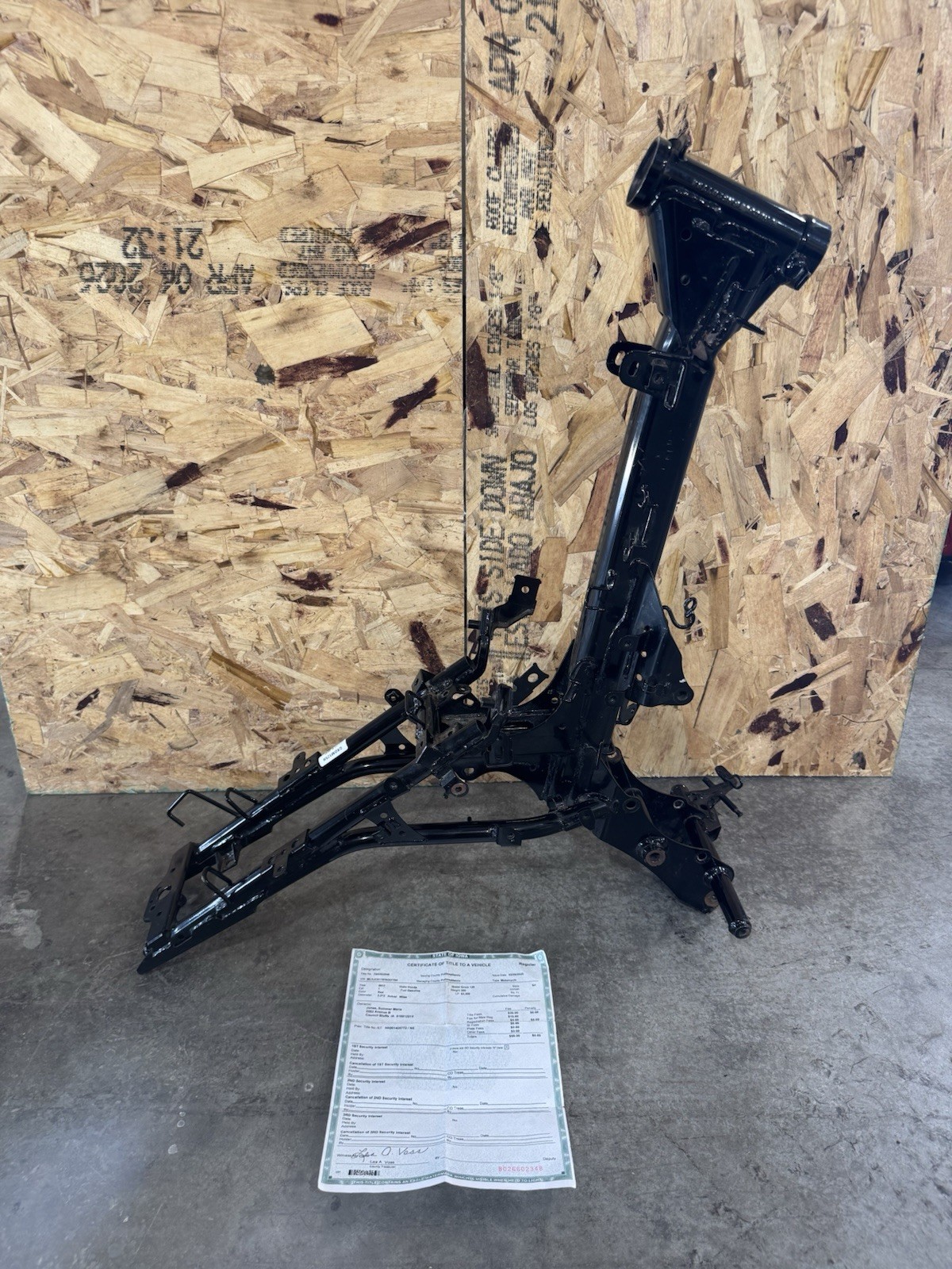 2017 Honda Grom MSX 125 OEM Main Frame Chassis CLEAN TTL *Bent*