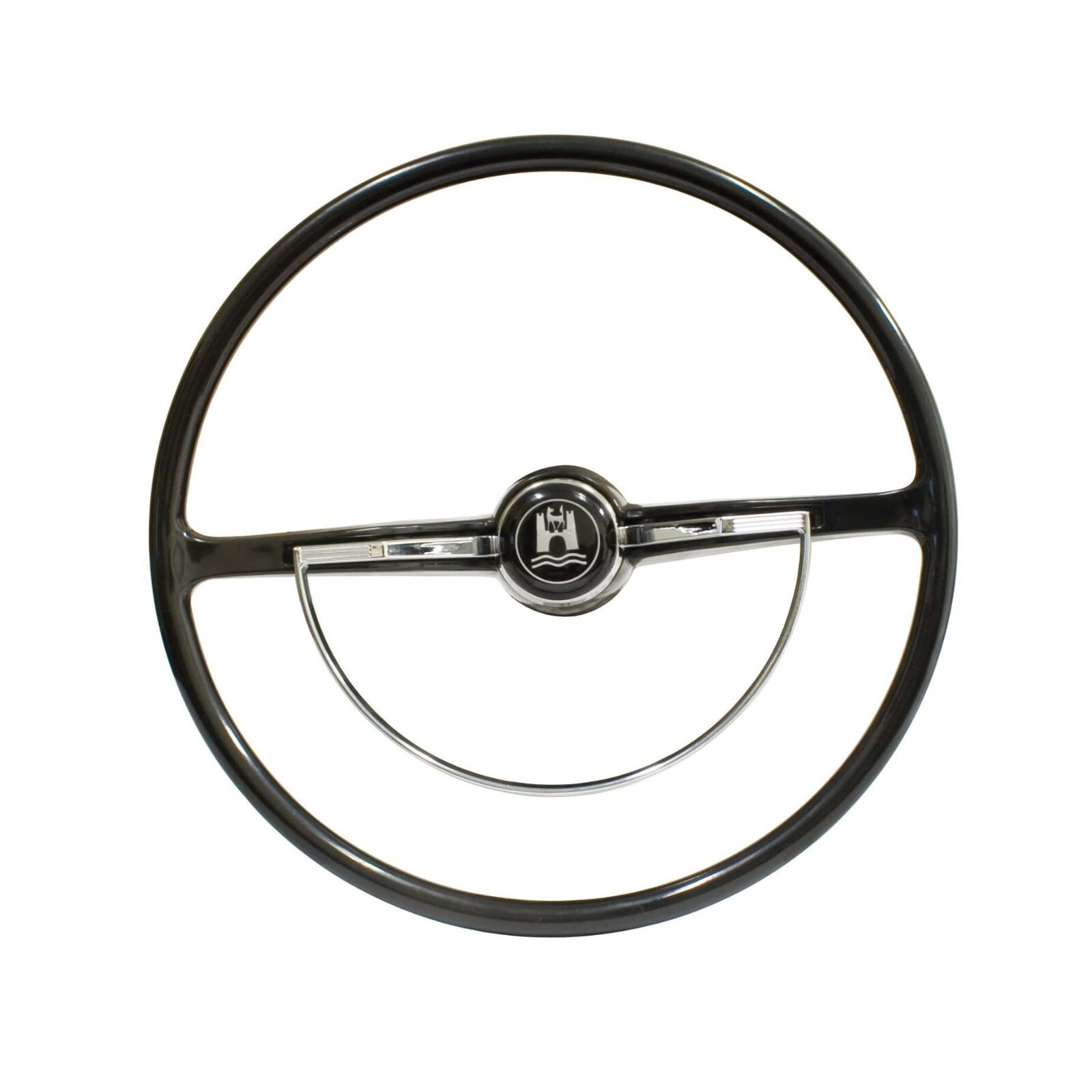 1962-71 VW Beetle Bug Ghia Type 3 Black Steering Wheel Kit 15-3/4\