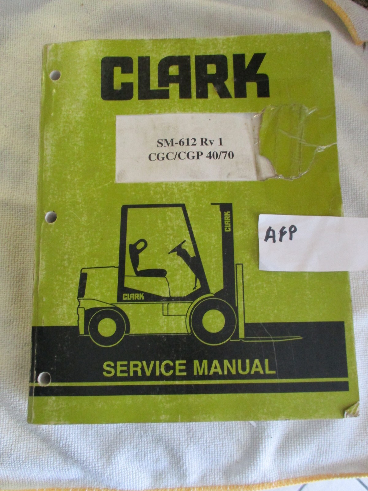 OEM CLARK  CGC CGP 40 50 60 70  CGP460L  ORIGINAL SERVICE MANUAL