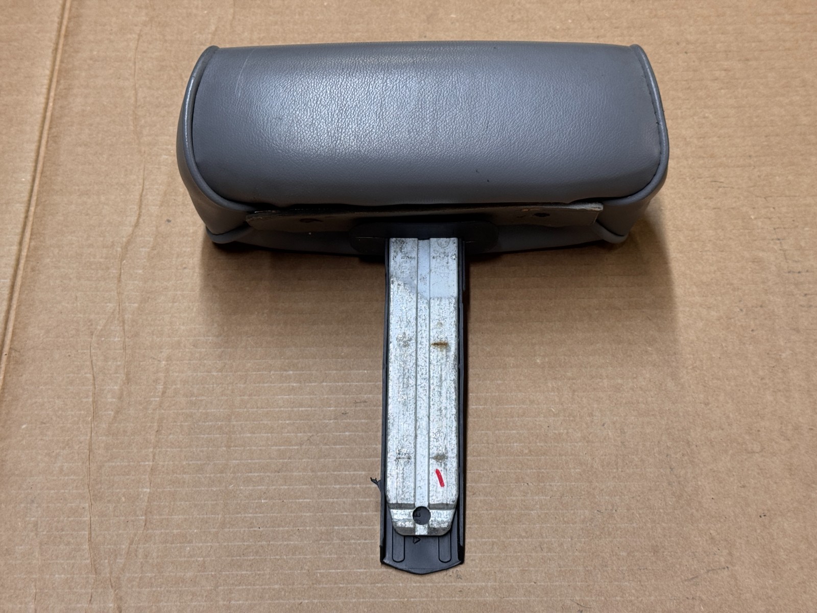 87-90-93 Ford Mustang GRAY Front Seat Headrests Factory Leather Vinyl OEM LX GT