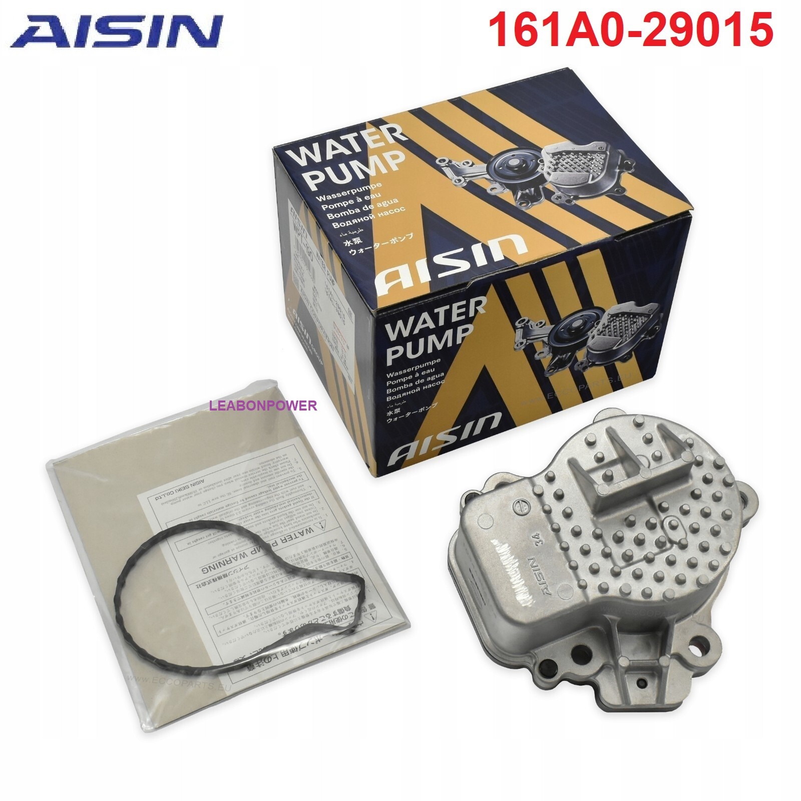 NEW AISIN Water Pump WPT-190 TOYOTA  ZVW30/ZVW35 161A0-29015 Prius