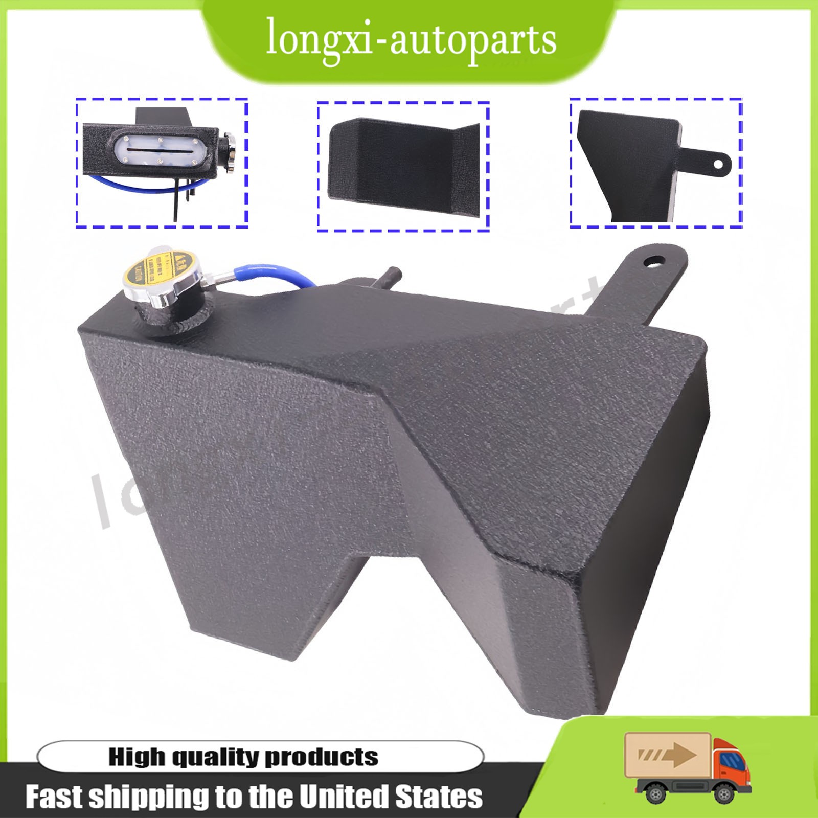 Aluminum Coolant Reservoir Tank For Dodge Challenger Charger Chrysler 11-21 Aluminum Coolant Reservoir Tank For Dodge Challenger Charger Chrysler 11-21