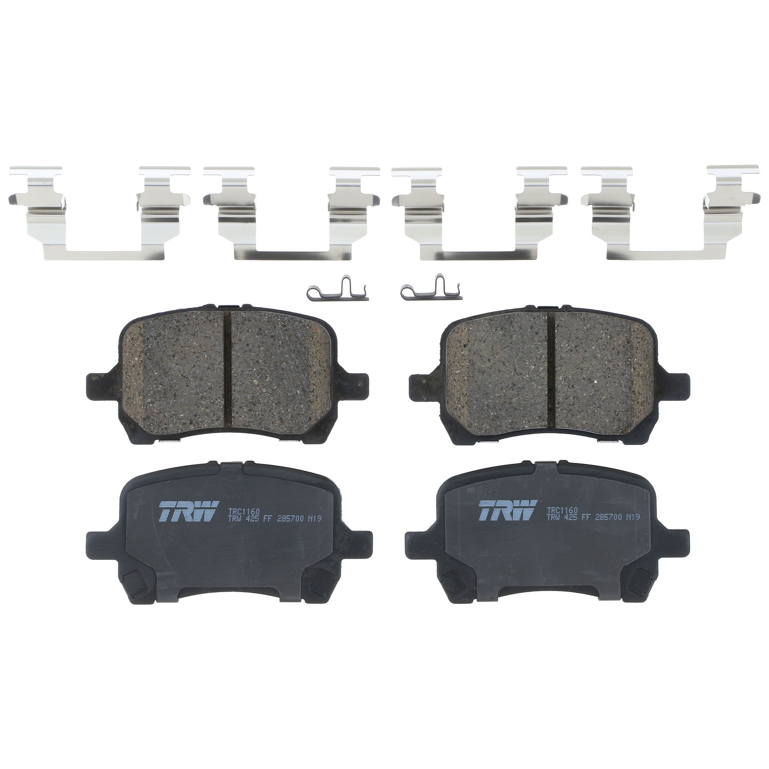 Front Disc Brake Pad Set for Chevrolet Malibu 2007 - 2012 TRW Pro TRC1160 Front Disc Brake Pad Set for Chevrolet Malibu 2007 - 2012 TRW Pro TRC1160
