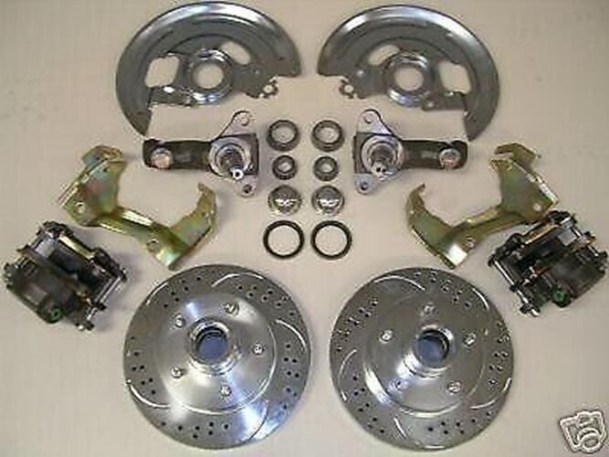 1962 to 1967 Chevy II Nova Stock Disc Brake Kit Loaded Calipers Chevrolet