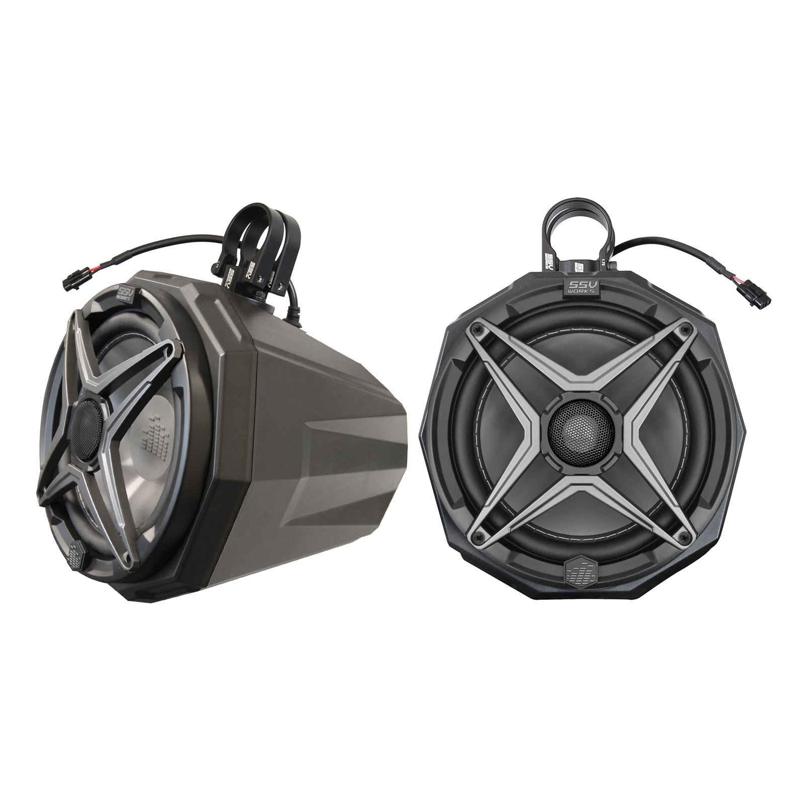 SSV Works 8\'\' Cage Mount Pod  Speaker 2.0\'\' Roll Cage US2-C8A-200