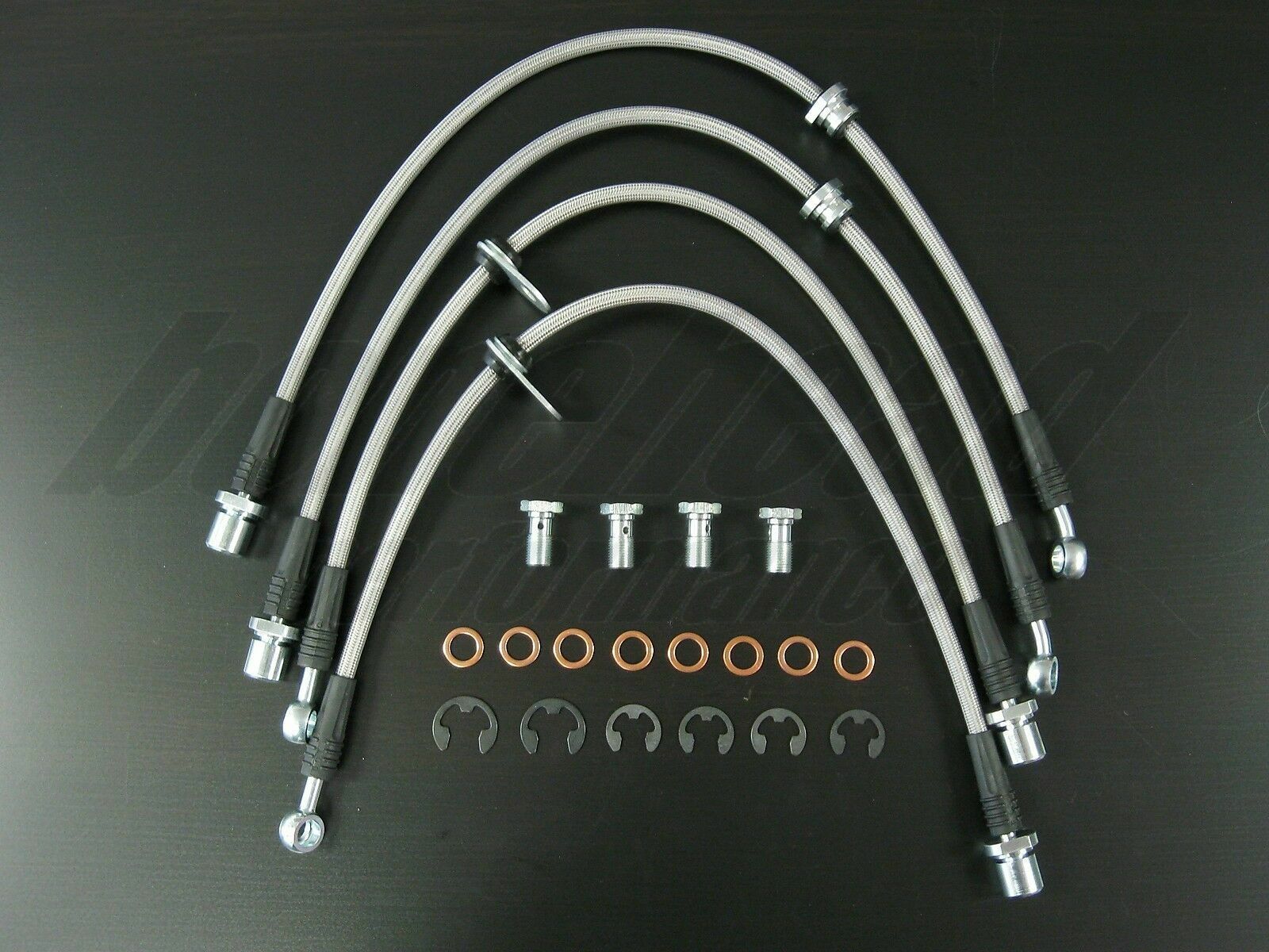 Techna-Fit Stainless Steel Braided Brake Lines for 2002-2007 Subaru Impreza WRX