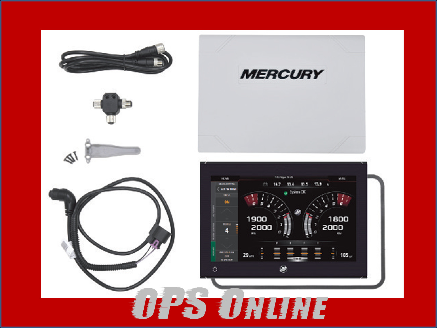 New Mercury OEM Vessel View 502 Part # 8M0110644 - Display Only