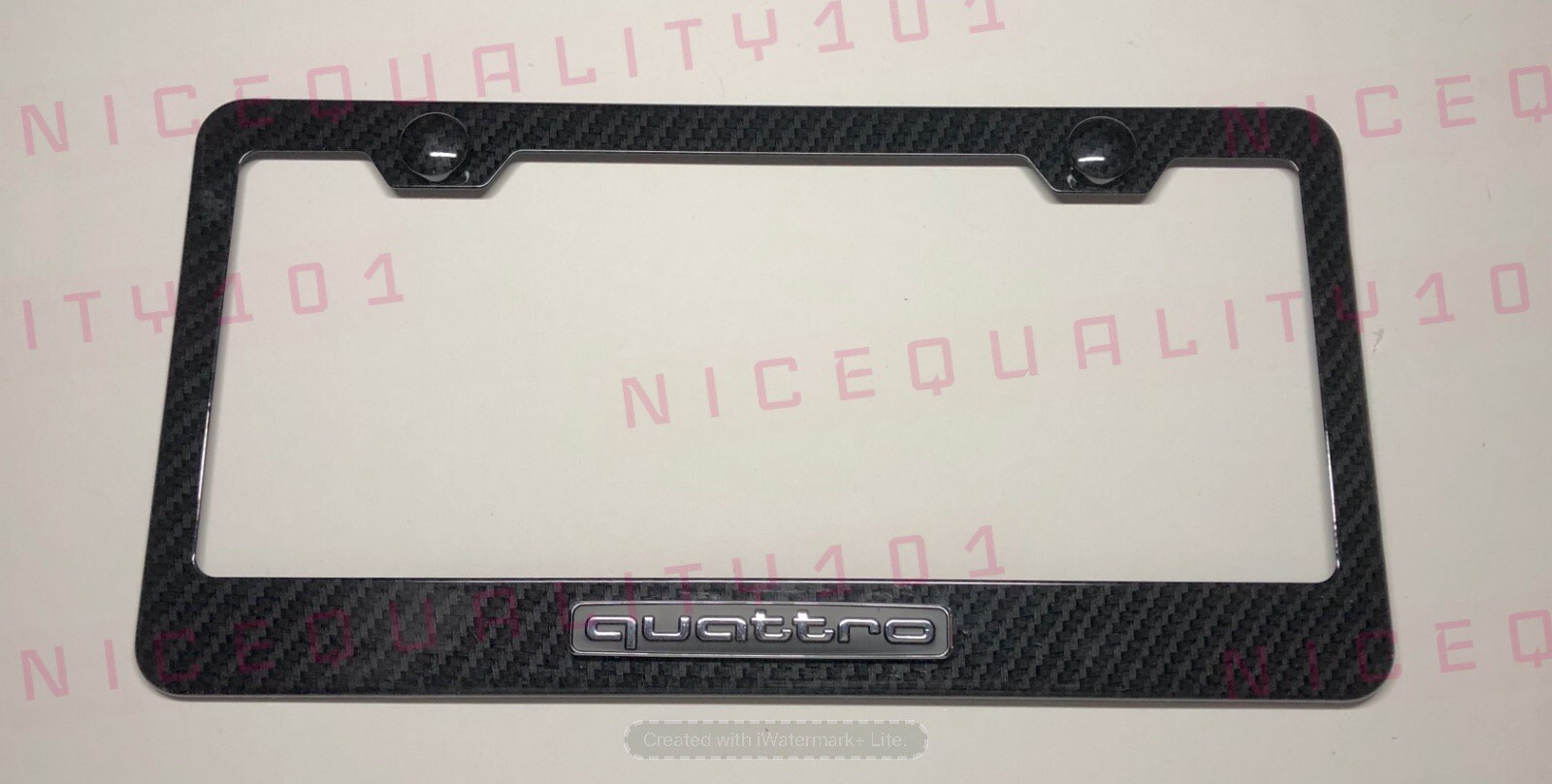 3D Quattro SLine 100% Carbon Fiber Stainless Steel Frame Plate Including Caps 3D Quattro SLine 100% Carbon Fiber Stainless Steel Frame Plate Including Caps