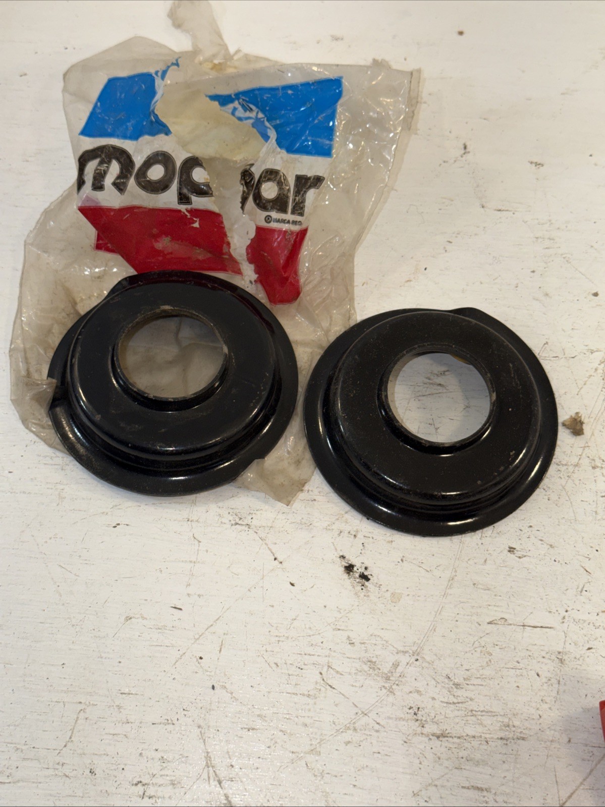 2 NOS New OEM  Mopar 5205053 for rear coil spring.lower for 79-80 Charger L Body
