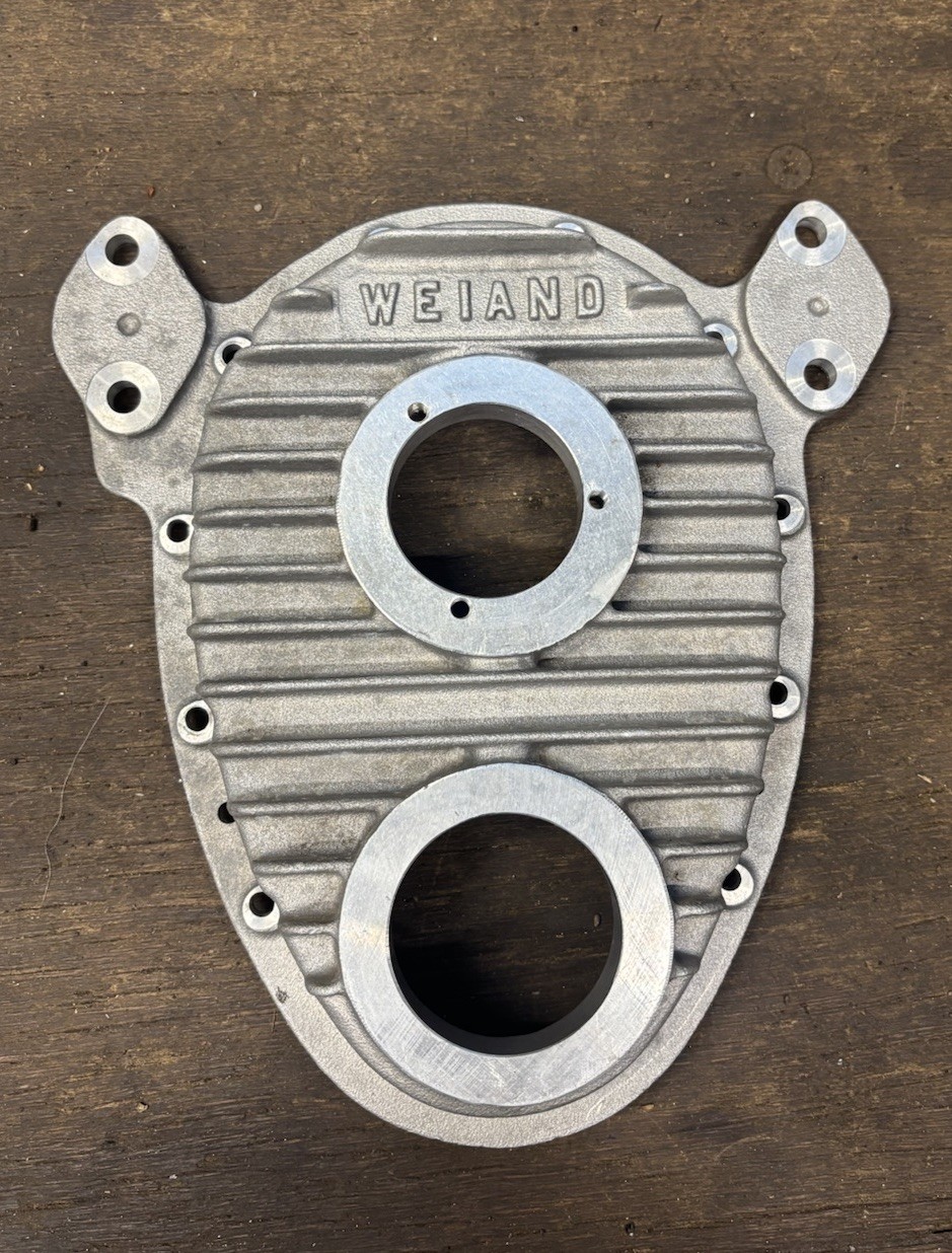 Vintage NOS Sbc 283-400 Weiand Distributor Gear Timing Cover