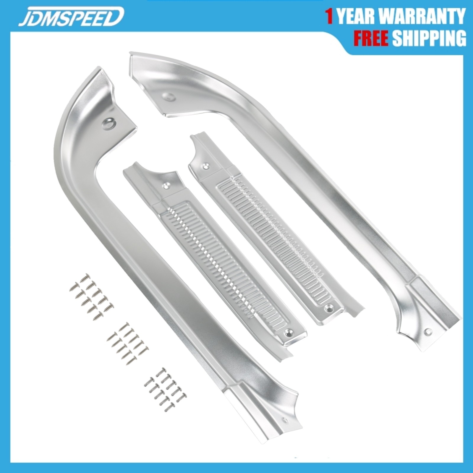 4 Pieces Door Sill Trim Kit For Chevrolet GMC C10 C20 C30 G10 1978-87 88-91