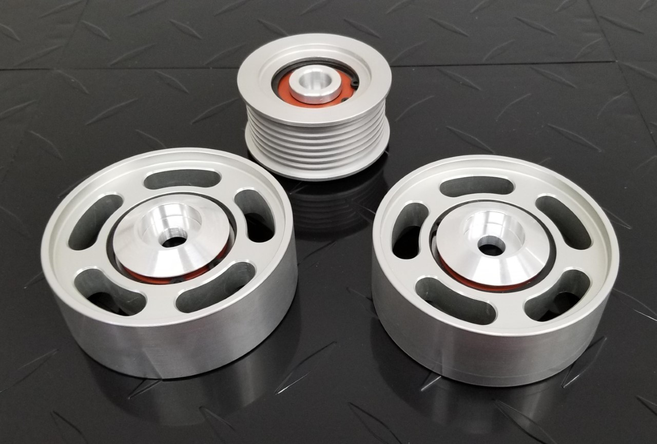 Mercedes AMG C32 / SLK32 M112k / Crossfire 3 piece Billet Idler Kit (2001-2008)
