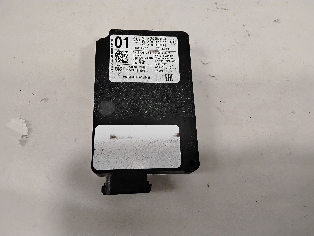 Camera/Projector 205 Type Radar Unit Fits 15-16 18 MERCEDES C-CLASS 133692