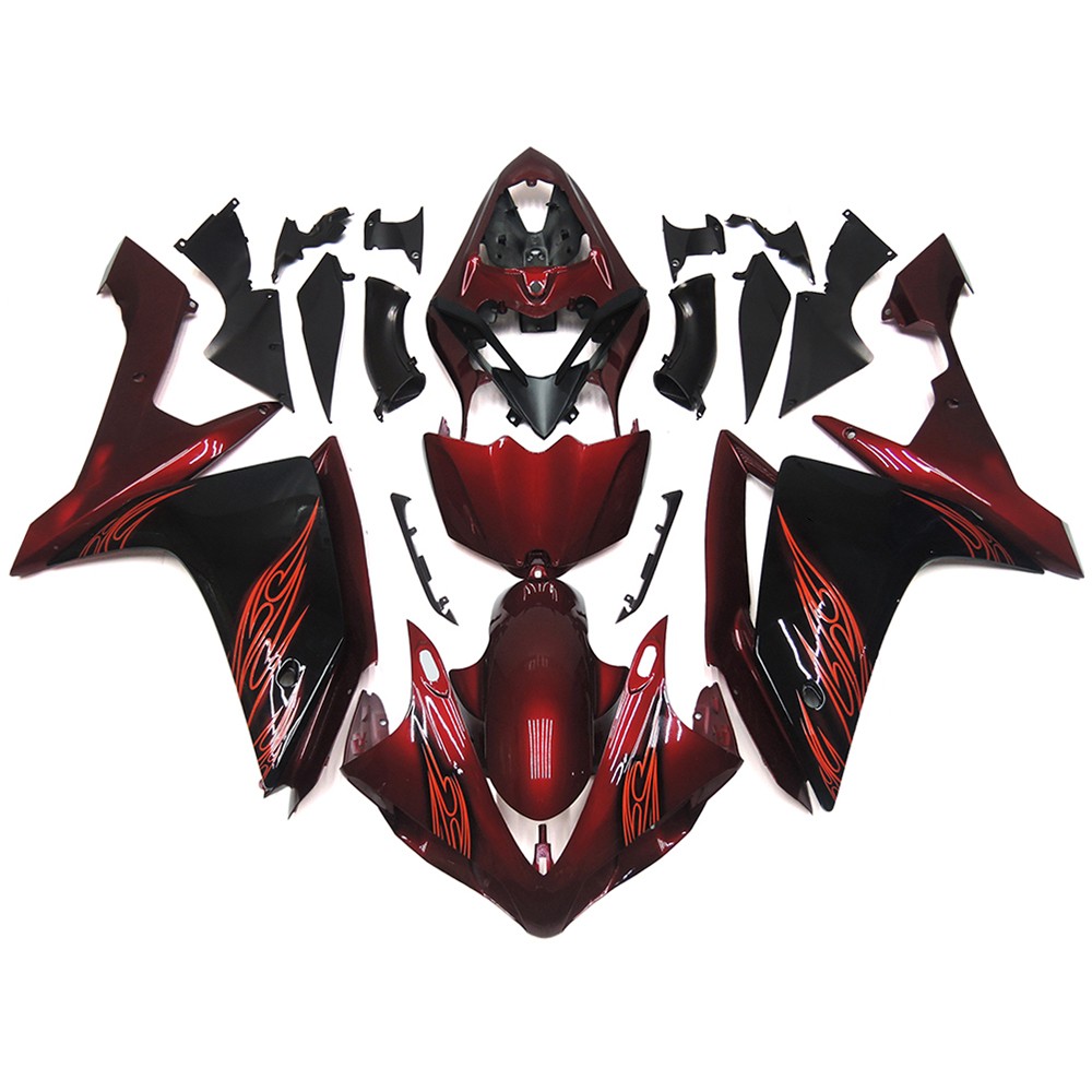 Injection Full Bodywork Fairing Kit For Yamaha YZF R1 2007 2008 ABS Bodykit Red