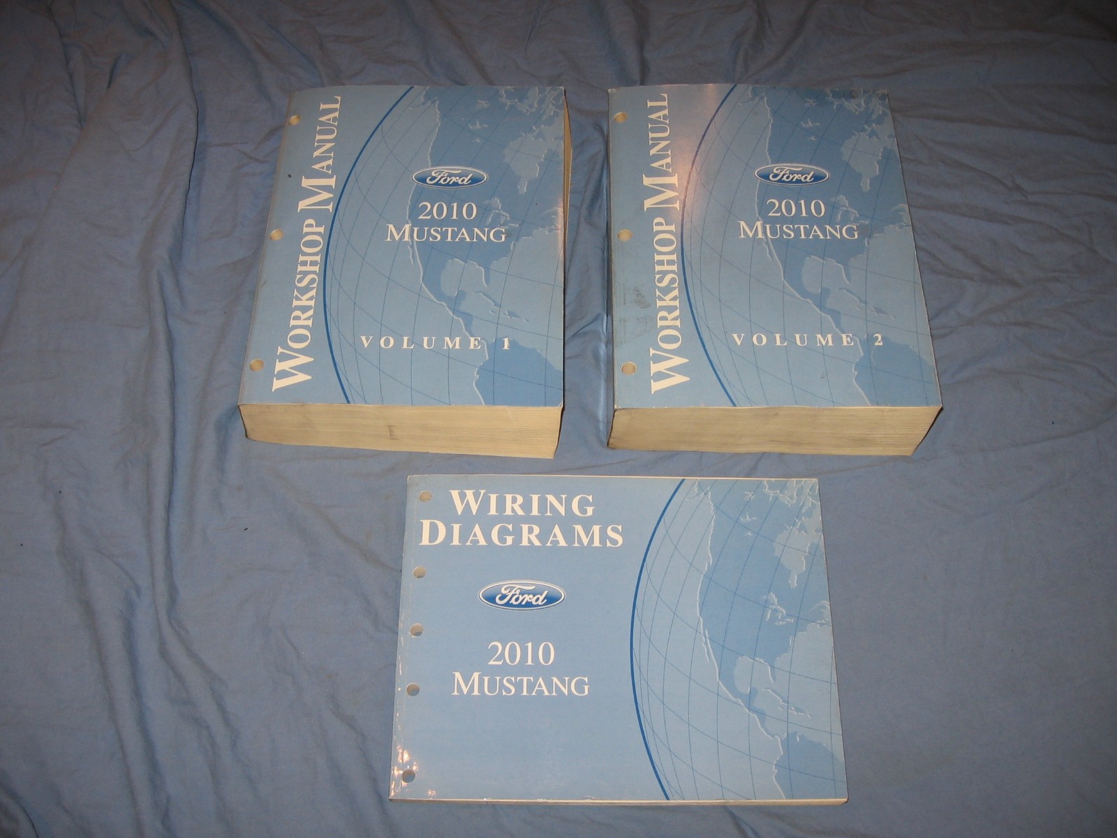 2010 FORD MUSTANG FACTORY WORKSHOP MANUAL SET & WIRING DIAGRAMS SERVICE 3 VOLUME