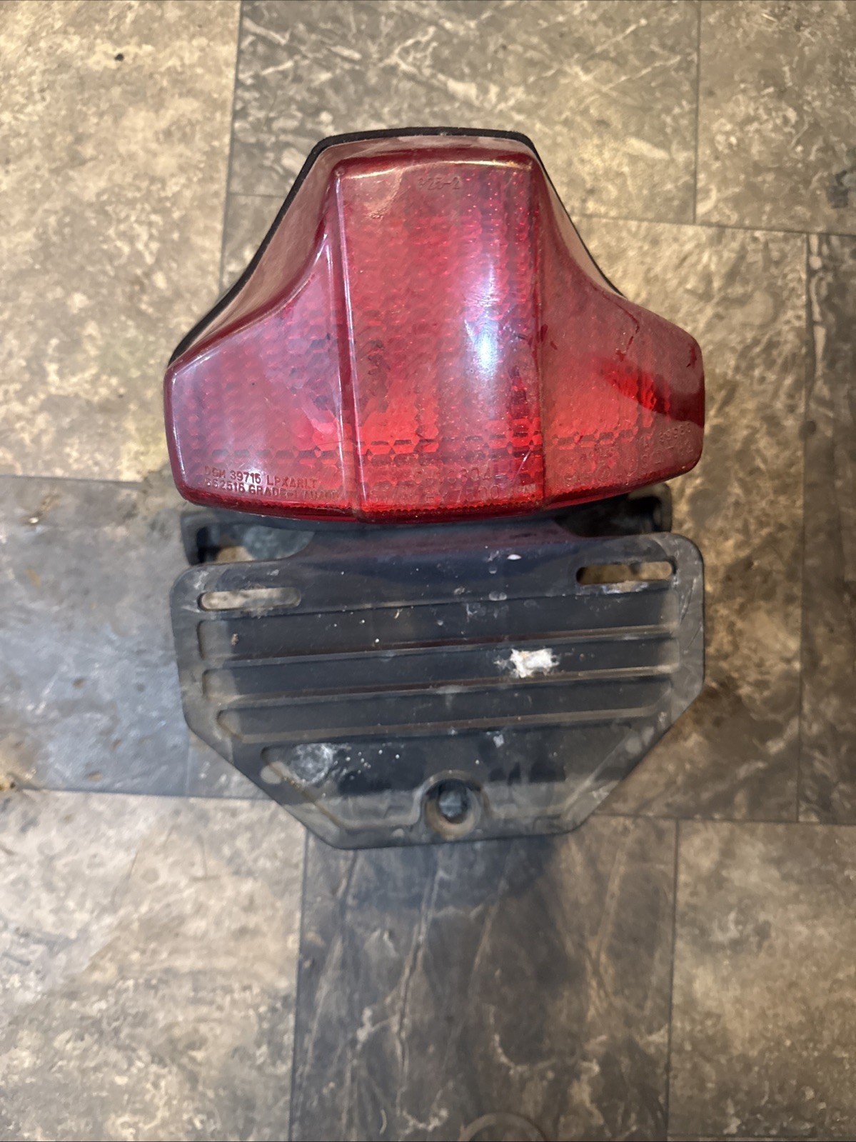 Yamaha Rz350 Rz 350 Taillight Bracket Housing Lens Assembly 1980s Yamaha Rz350 Rz 350 Taillight Bracket Housing Lens Assembly 1980s