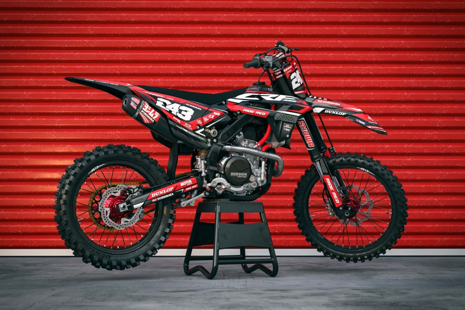 FITS HONDA CRF250R (2022 to 2024) CRF450R (2021 to 2024) Graphic kit decals crf