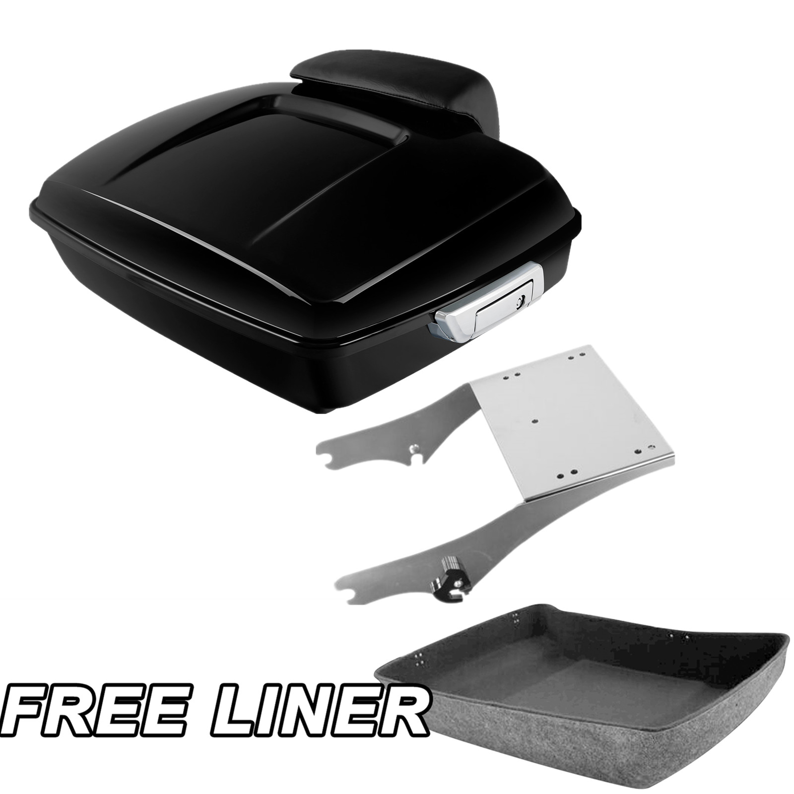 Chopped Trunk Mount Rack Fit For Harley Touring Street Glide 1997-2008