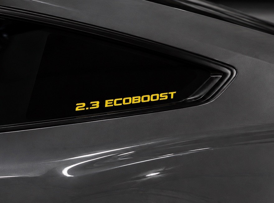 (2pk) 2.3 EcoBoost Yellow Vinyl Decal  5x.5” | Car Window Laptop Truck 2.3L