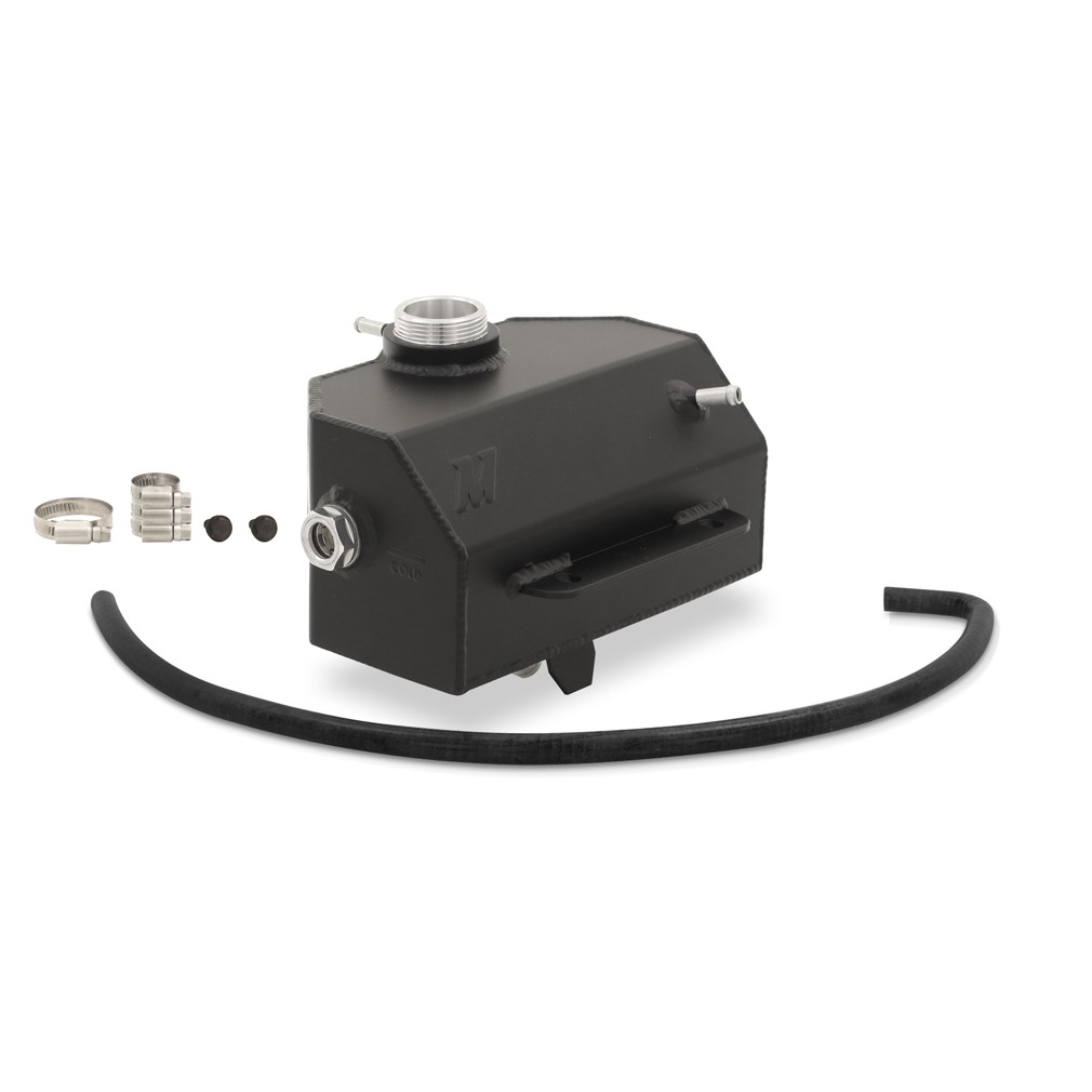 Mishimoto MMRT-MUS-15EBK Aluminum Coolant Expansion Tank fits Ford Mustang 15-23