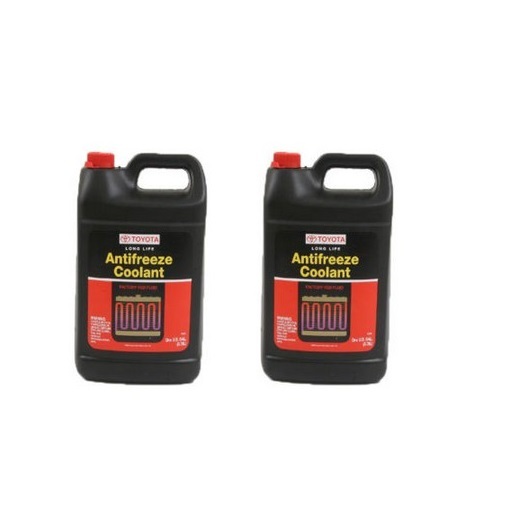 2-Gallons Genuine Antifreeze Coolant Red color Long Life for Toyota Lexus 2-Gallons Genuine Antifreeze Coolant Red color Long Life for Toyota Lexus