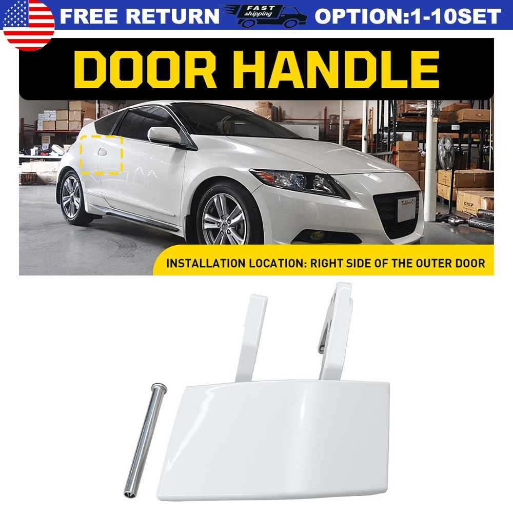 Metal Outisde Door Handle Repair Kit White Right Side For Honda CRZ 2011-16 1-5x